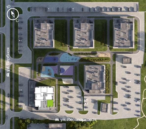 
  Продается 2-комн. квартира 54.5 м², в ЖК Белый квартал на Свободном, дом 4. Фото 1.
