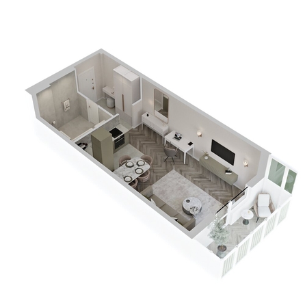 
  Продается студия 36.16 м², в ЖК Аллея Парк, 2 этап. Фото 3.