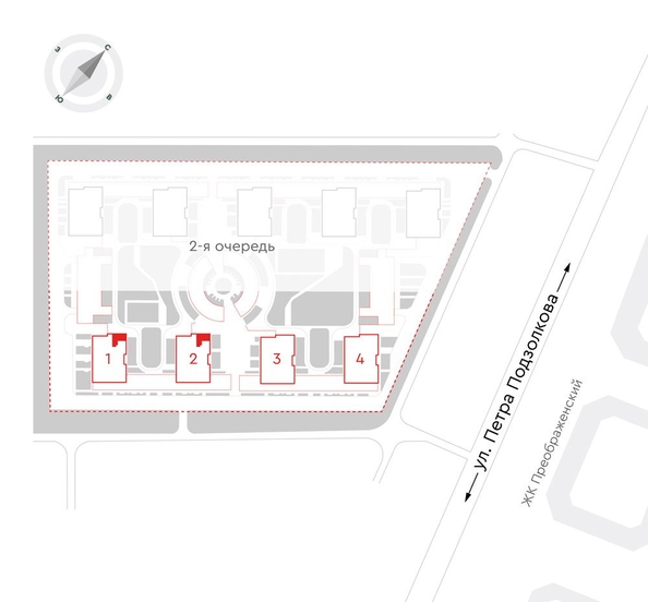 
  Продается 2-комн. квартира 60 м², в ЖК Чижи, 1 очередь (корпус 1,2). Фото 2.