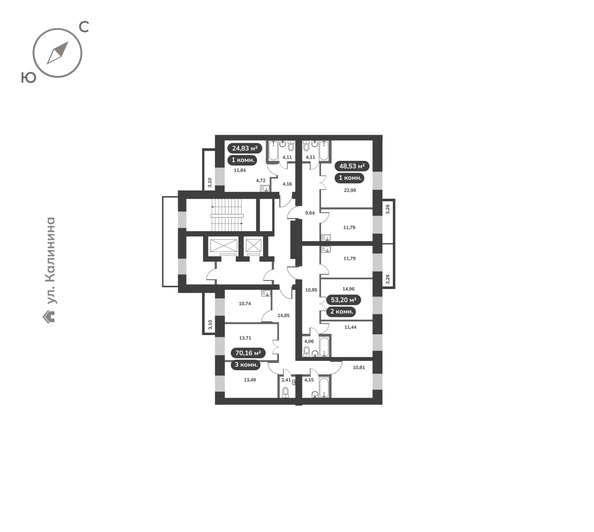 
  Продается 1-комн. квартира 24.83 м², в ЖК Времена, 1 этап. Фото 5.