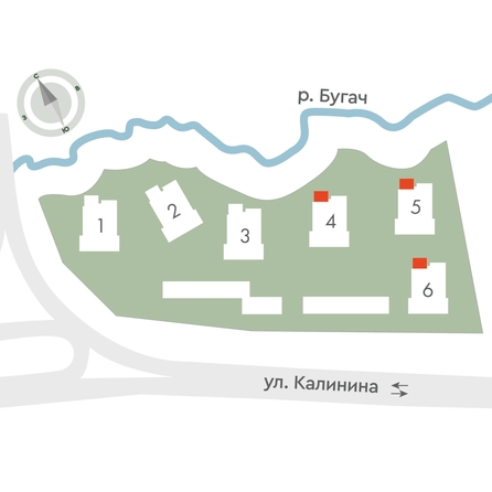 
  Продается 2-комн. квартира 56.2 м², в ЖК Калина Долина, дом 4. Фото 2.