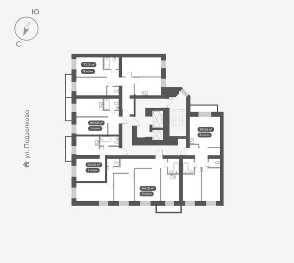 
  Продается 1-комн. квартира 35.58 м², в ЖК ДАО, дом 1. Фото 5.