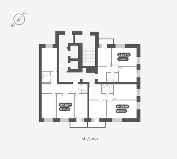 
  Продается 3-комн. квартира 83.2 м², в ЖК ОКТА, дом 2. Фото 5.