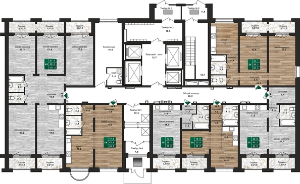 
   Продам 4-комнатную, 107.5 м², Шервуд, (Нагорная 6-я, 15в корп 4)

. Фото 1.