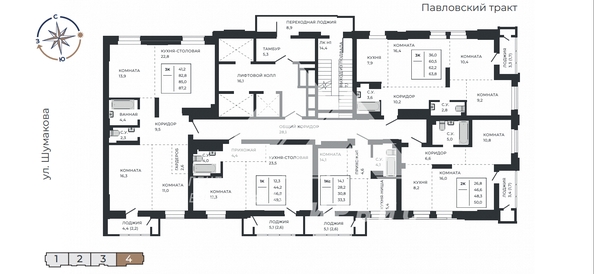 
   Продам 3-комнатную, 85 м², Павловский тракт, 251

. Фото 2.