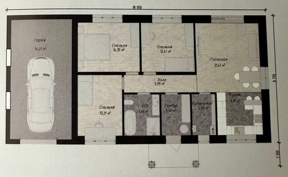 
   Продам дом, 90 м², Комсомольский

. Фото 3.