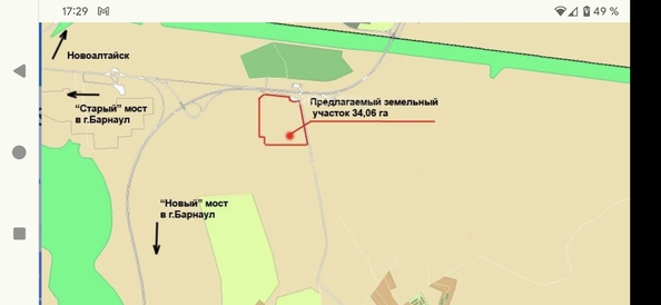 
  Продается земельный участок, 3400 соток, Барнаул
. Фото 5.