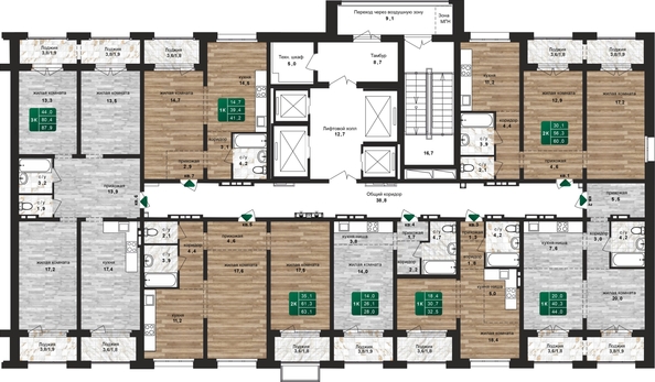 
  Продается 2-комн. квартира, 60 м², ЖК Шервуд, (Нагорная 6-я, 15в корп 4)
. Фото 1.