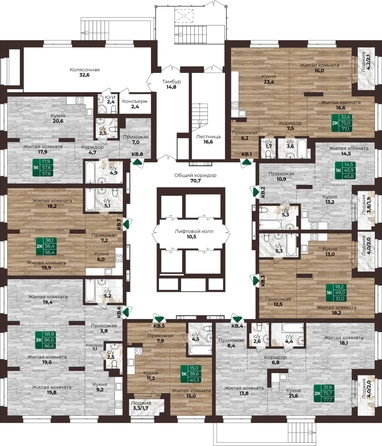 
  Продается 1-комн. квартира, 40.3 м², ЖК Шервуд, (Нагорная 6-я, 15г/12)
. Фото 1.