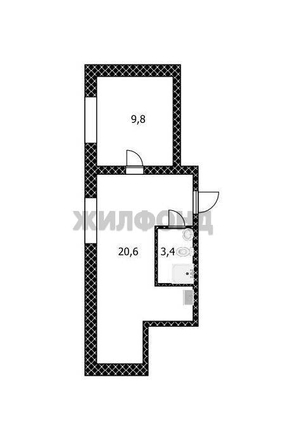 
  Продается 1-комн. квартира, 32.2 м², Пролетарская ул
. Фото 9.