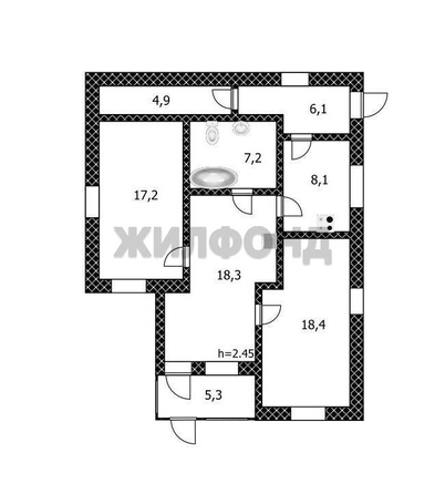 
  Продается дом, 95 м², поселок Лесной
. Фото 17.