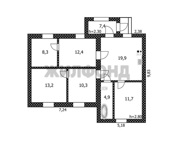 
  Продается дом, 118 м², Барнаул
. Фото 52.