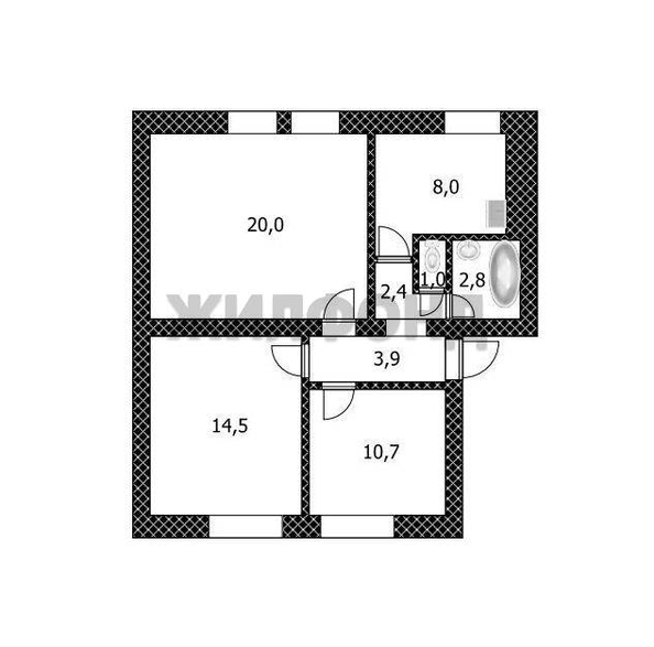 
  Продается 3-комн. квартира, 63.3 м², Сизова ул, д. 18
. Фото 11.