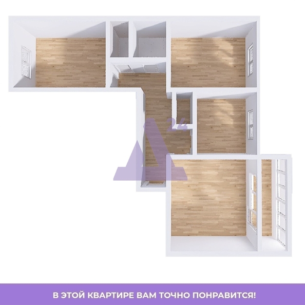 
  Продается 3-комн. квартира, 70 м², Строителей пр-кт, д. 34
. Фото 29.