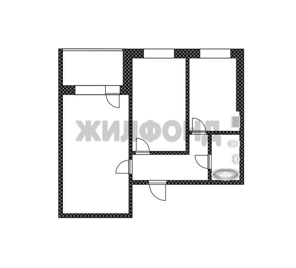 
  Продается 2-комн. квартира, 43 м², Попова ул
. Фото 16.