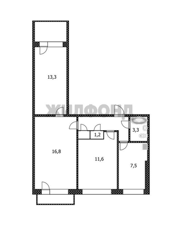 
  Продается 3-комн. квартира, 62 м², Островского ул
. Фото 11.