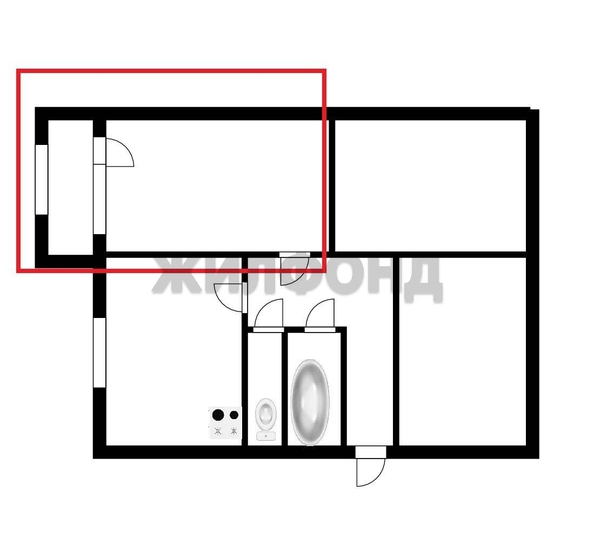 
  Продается комната, 19.2 м², 40 лет Октября ул
. Фото 8.