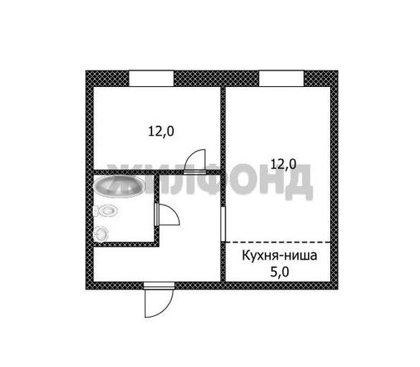 
  Продается 2-комн. квартира, 36 м², Северный Власихинский проезд
. Фото 13.