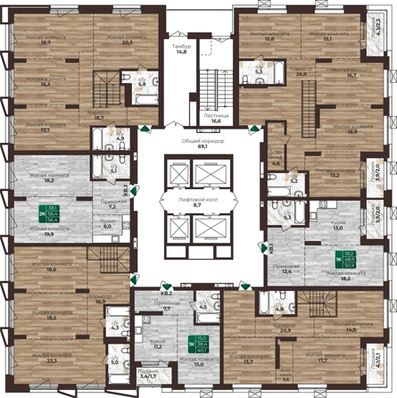 
  Продается 1-комн. квартира 40.1 м², в ЖК Шервуд, (Нагорная 6-я, 15г/12). Фото 1.