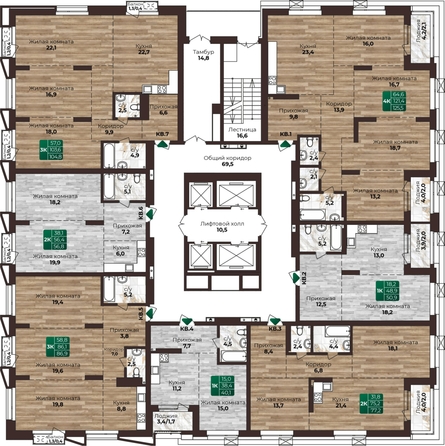 
  Продается 1-комн. квартира 50.9 м², в ЖК Шервуд, (Нагорная 6-я, 15г/12). Фото 1.