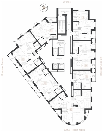 
  Продается 4-комн. квартира 99.83 м², в ЖК Маяковский 2. Фото 1.