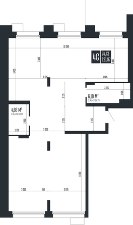 
  Продается 4-комн. квартира 121.97 м², в ЖК Опера Резиденс. Фото 1.