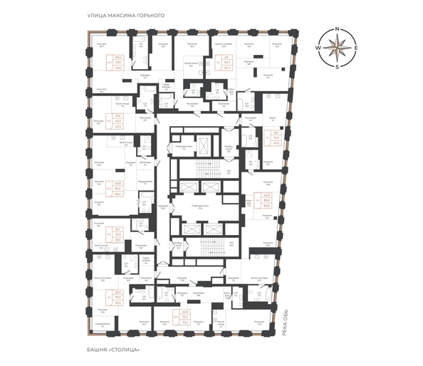 
  Продается 4-комн. квартира 120.2 м², в ЖК Барнаул. Фото 1.