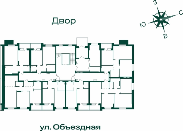 
  Продается 2-комн. квартира 61.7 м², в ЖК Первогорье, корпус 5. Фото 1.