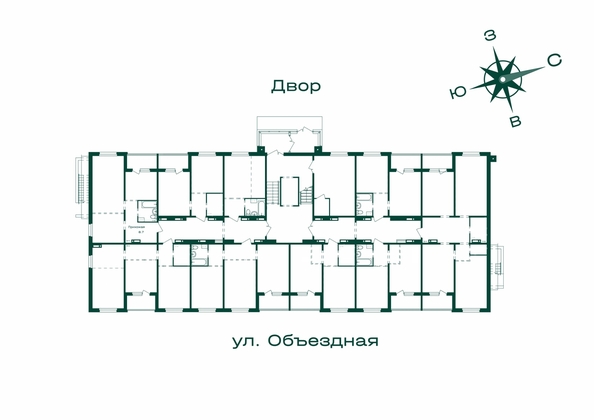 
  Продается 2-комн. квартира 57.1 м², в ЖК Первогорье, корпус 6. Фото 1.