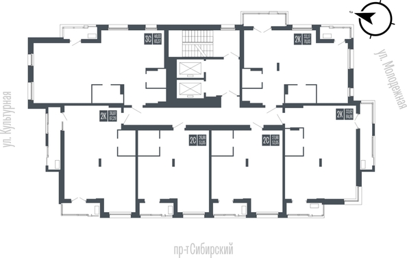 
  Продается 2-комн. квартира 51.05 м², в ЖК Опера Резиденс. Фото 2.