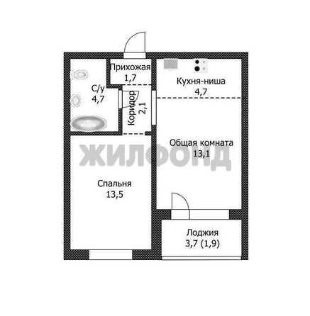 
  Продается 2-комн. квартира 39.8 м², в ЖК Адалин на Кутузова . Фото 24.