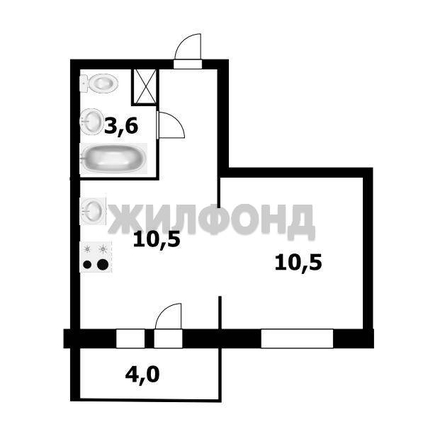 
  Продается 1-комн. квартира 30.1 м². Фото 2.