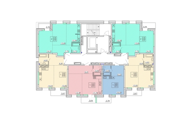 
  Продается 1-комн. квартира 45.15 м², в ЖК Ёлки, дом 3. Фото 1.