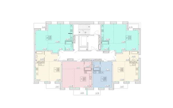 
  Продается 1-комн. квартира 40.96 м², в ЖК Ёлки, дом 3. Фото 2.