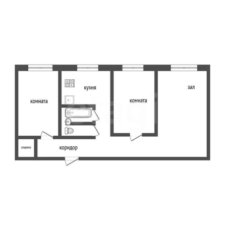 
  Продается 3-комн. квартира 57.7 м². Фото 2.