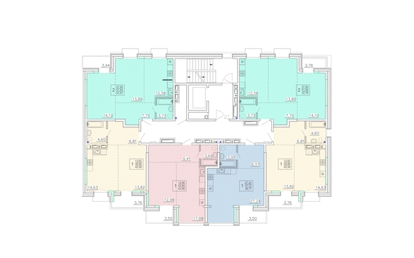 
  Продается 2-комн. квартира 52.76 м², в ЖК Ёлки, дом 3. Фото 1.