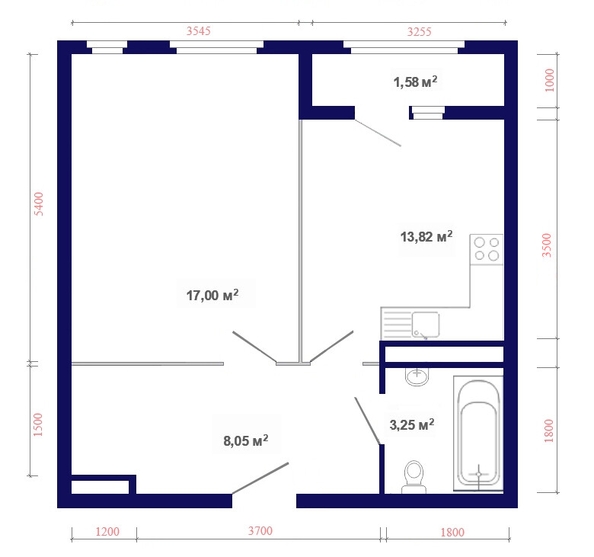 
  Продается 1-комн. квартира, 44.23 м², ЖК Юго-Западный, дом 17
. Фото 4.