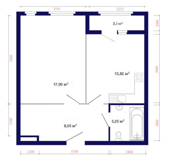
  Продается 1-комн. квартира, 45.22 м², ЖК Юго-Западный, дом 17
. Фото 4.