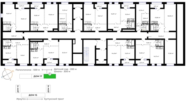 
   Продам студию, 22.73 м², Юго-Западный, дом 17

. Фото 9.