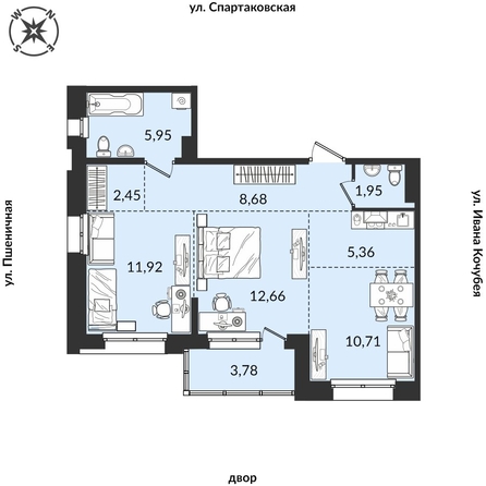 
   Продам 3-комнатную, 63.46 м², Источник, дом 1

. Фото 1.