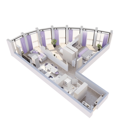 
  Продается 2-комн. квартира 72.09 м², в ЖК Звезды, дом 1. Фото 3.