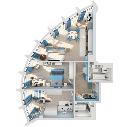 
   Продам 3-комнатную, 91.66 м², Звезды, дом 2

. Фото 1.