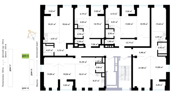 
   Продам 2-комнатную, 48.29 м², Академика Герасимова, 12

. Фото 26.