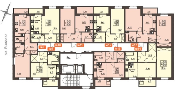 
   Продам 2-комнатную, 55.2 м², Очаг, блок-секция 8

. Фото 2.