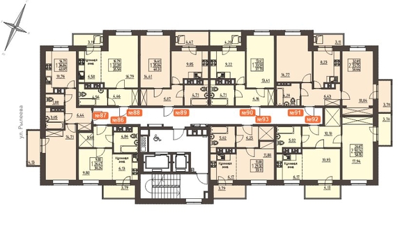 
   Продам 1-комнатную, 40.3 м², Очаг, блок-секция 7

. Фото 3.