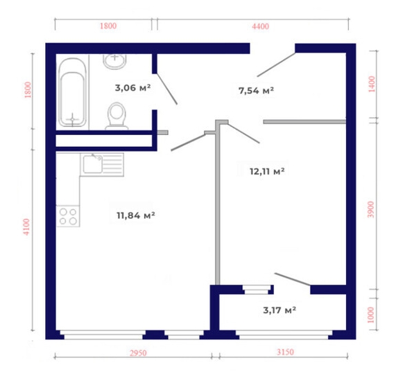 
   Продам 1-комнатную, 37.72 м², Юго-Западный, дом 17

. Фото 7.