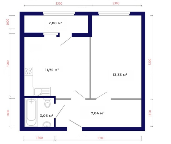 
   Продам 1-комнатную, 38.08 м², Юго-Западный, дом 17

. Фото 7.