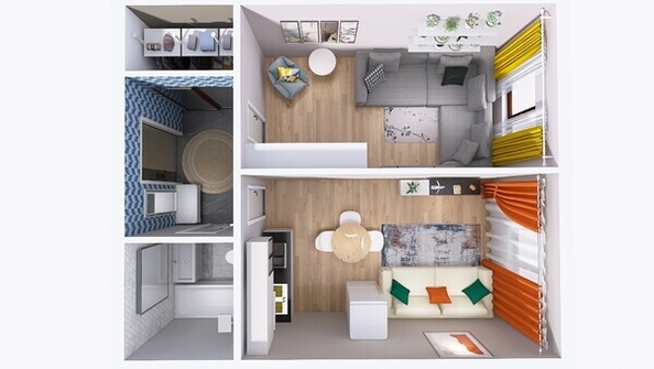 
  Продается 2-комн. квартира, 39.53 м², ЖК Юго-Западный, дом 17
. Фото 12.