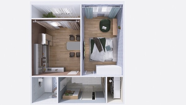 
  Продается 1-комн. квартира, 41.44 м², ЖК Юго-Западный, дом 17
. Фото 14.