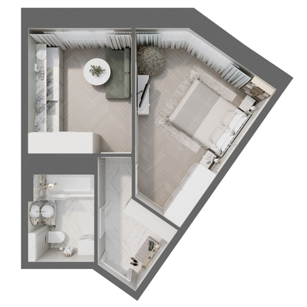 
  Продается 2-комн. квартира, 34.2 м², ЖК Квартал Стрижи, 3 очередь, дом 2
. Фото 1.